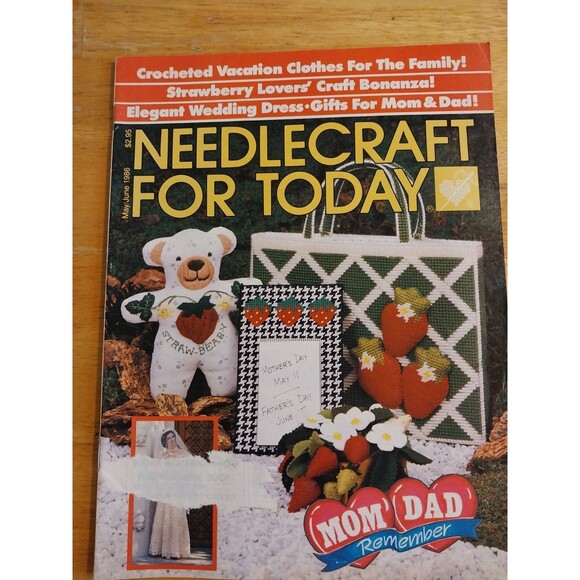 NEEDLECRAFT FOR TODAY MAGAZINE MAY/JUNE 1986 VOLUME 9, NO 3 W/PATTERN PULLOUT - Picture 1 of 2